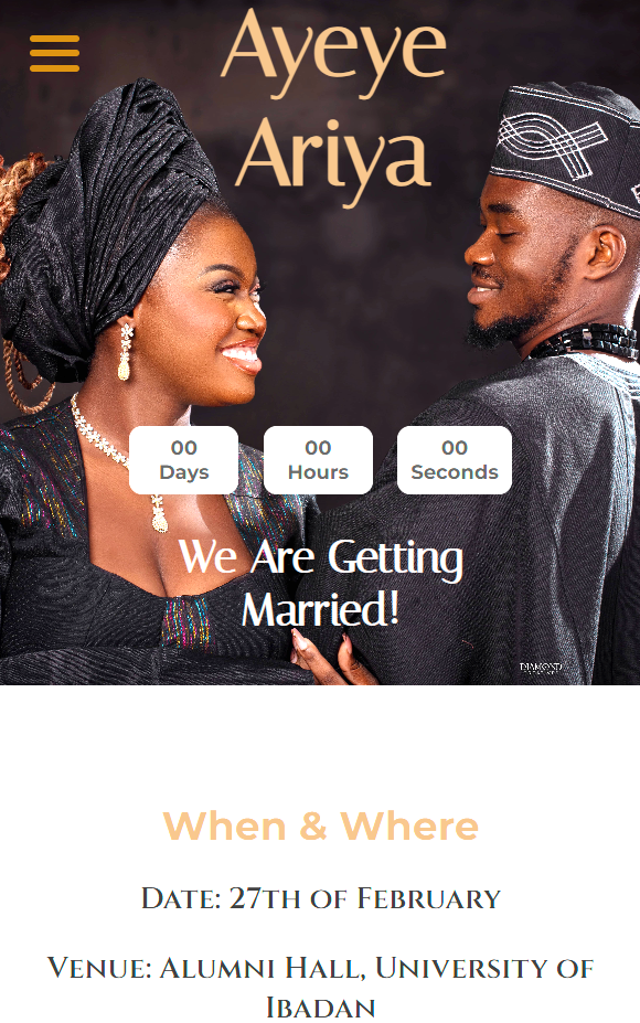 Wedding Website